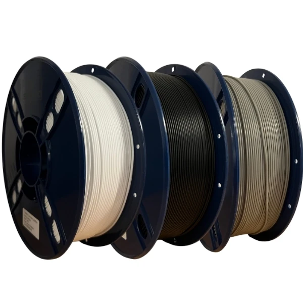 SKILPRO - PLA++ Filament pakke - 1kg Hvid, 1kg sort og 1kg gr&aring;
